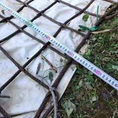 ワイヤーモッコ　クレーン等で材料や道具など入れて荷揚げ道具　ワイヤモッコの画像
