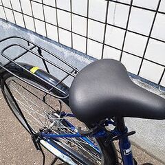 札幌【26インチ 自転車 変速なし】ダイナモライト＆カギ付き 青色系 ブルー系色 DCM カーマブランド AZZURARE サイモト ママチャリ シティサイクル 北20条店の画像
