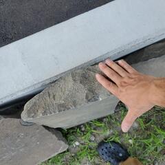 神社から頂いた敷石の画像