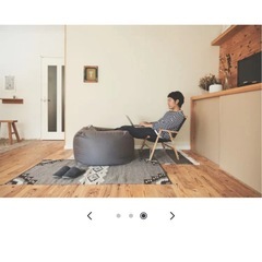 無印良品　体にフィットするソファ　綿デニム　ネイビーの画像