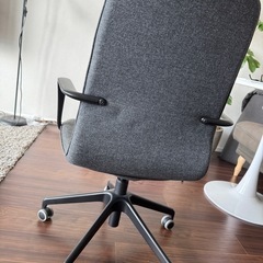 【IKEAいす 美品】グレー 仕事作業用の画像