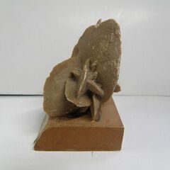 砂漠の薔薇 ローザ・デザート アルジェリア産 博物館展示仕様の台座と銘板付 取りに来ていただける方受け渡し日時自由の画像