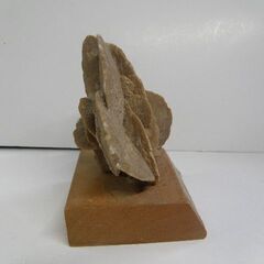 砂漠の薔薇 ローザ・デザート アルジェリア産 博物館展示仕様の台座と銘板付 取りに来ていただける方受け渡し日時自由の画像