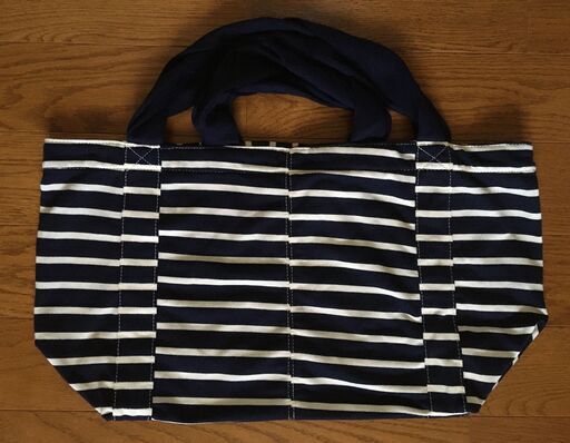 未使用】ZARA ザラ＊キャンバスステッチトートバッグ ストライプ
