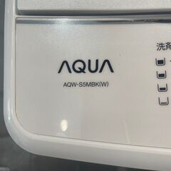 【ジモティ割】AQUA 2022年製 5.0kg 洗濯機 AQW-S5MBK(ID: 1057）の画像