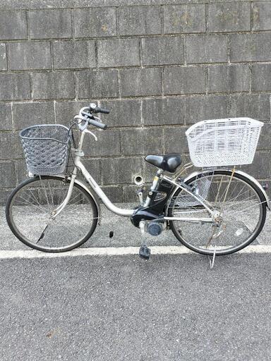 電動アシスト自転車 Panasonic vivi TX シルバー 前後バスケット