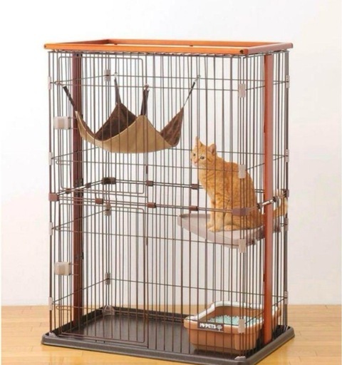 猫ちゃんケージ　ほぼ新品
