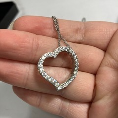 ☆値下げ☆W2506-754 ネックレス ハート 中古の画像