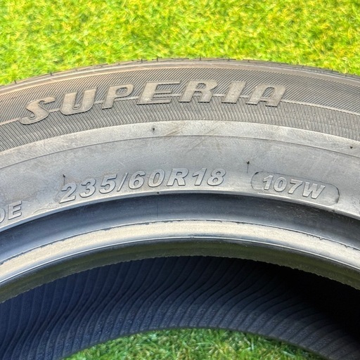 【良品質・コスパ最高】　235/60R18 4本　交換工賃・消費税込み価格　スーペリア