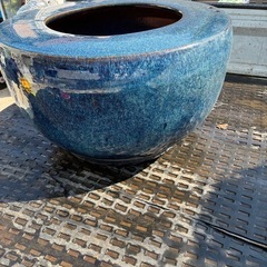 メダカ鉢 火鉢 金魚鉢 陶器 水鉢 睡蓮鉢の画像