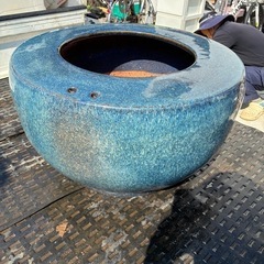 メダカ鉢 火鉢 金魚鉢 陶器 水鉢 睡蓮鉢の画像