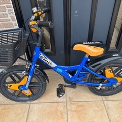 子供自転車　16インチ 青/オレンジ ブリヂストン　子供用
