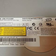 【中古品】LITE-ON ITCORP DVD/CD REWRITABLE DRIVE iHAS120 内蔵DVD/CDドライブの画像