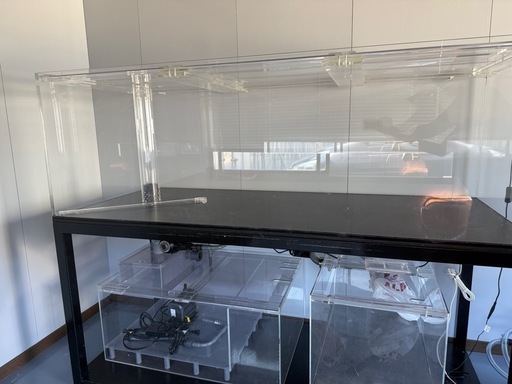 【500円引きクーポン】 大型オーバーフロー水槽 一式セットアクリル 1800×600 引取り 水槽