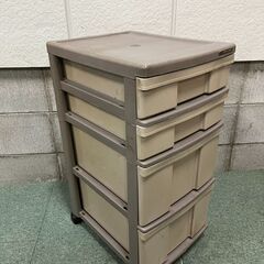 アイリスオーヤマ 4段 収納ケース 小物収納 幅32cm×奥行41cm×高さ68cmの画像