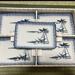 お皿×5枚　未使用品　昭和レトロの画像