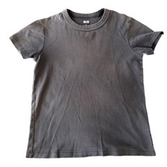 クルーネックT UNIQLO 2枚セット 黒　ブラックの画像