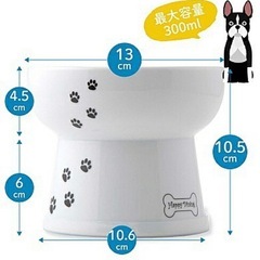 脚付ウォーターボウル、フードボウルの画像