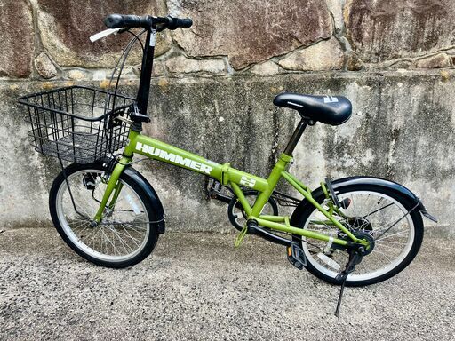 HUMMER(ハマー) 20インチ 折りたたみ自転車 6段変速 (mori mori