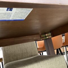 ダイニング5点セット　家具作業振興会　天板キズ有の画像