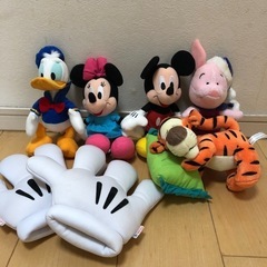 ディズニーミッキーミニープーさんドナルドぬいぐるみセット