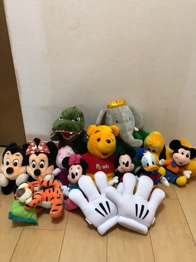 ディズニーミッキーミニープーさんドナルドぬいぐるみセット