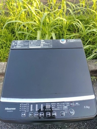 早い者勝ちHisense 洗濯機5.5kg黒色