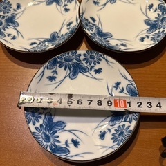 小皿　10枚セット　未使用　花柄の画像