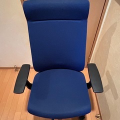 コクヨ フォクリア ハイバックチェア ブルー（CRS-G1804F6）の画像