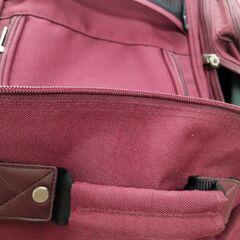 USED＊ワインカラー＊えんじ色＊キャリーバッグの画像