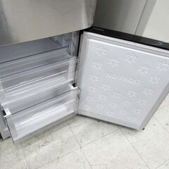 冷蔵庫 2ドア 148L 2019年製 Haier JR-XP2NF148F アーバンカフェシリーズ ステンレスブラック 右開きタイプ 100Lクラス 一人暮らし 新生活 キッチン家電 ハイアール 苫小牧西店の画像