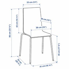 IKEA イケア　ダイニングチェア　マルティン クッション　6セットの画像
