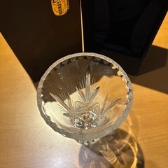 ボヘミアクリスタル　チェコ共和国製　花瓶　の画像