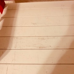 頑丈！かわいい♡赤と白の３段棚の画像
