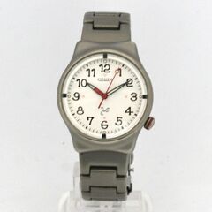 ジャンク 不動 CITIZEN MU クオーツ式腕時計 6038-S94823 チタン ユニバーサルデザイン 2001年グッドデザイン賞 札幌市 清田区 平岡の画像