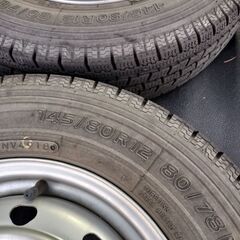軽バンスタッドレスタイヤ　145/80R12  TOYO DELVEX　4本セットの画像