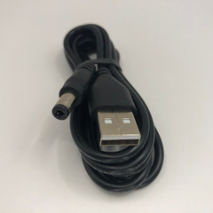 【131】新品1本 充電ケーブル USB2.0A  5.5mm/2.1mm  1Mの画像