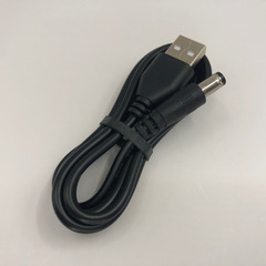 【131】新品1本 充電ケーブル USB2.0A  5.5mm/2.1mm  1Mの画像