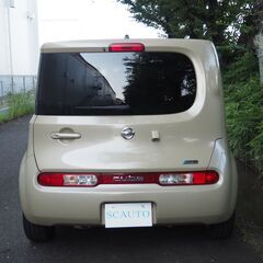 ローン＋カード可　日産　キューブ　ガラスルーフ　たばこ臭なし◎　ナビ　Bluetooth　Bカメラの画像