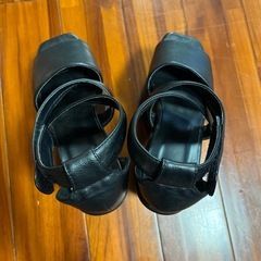 ブラックヒールサンダル、サイズ約23cm、ヒール14cm
の画像