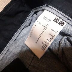  ◆ユニクロ UNIQLO ワークパンツ パンツ カーゴパンツ レディース ブラック 中古品の画像