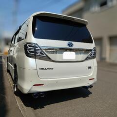 燃費も車税も安い！20系後期ヴェルファイアハイブリッドZR Gグレード360度カメラ サンルーフ 4本出しチタンマフラーの画像