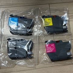 【未使用】ブラザー用のLC3111リサイクルインクカートリッジ4色セット、互換性あり。の画像