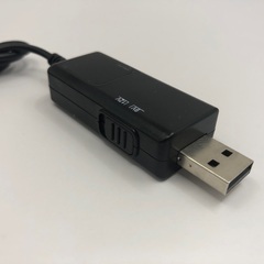 【132】新品1本 LEDディスプレイ付きDC電源アダプタケーブル 5V to 9V/12V、5.5mm/3.5mmジャックコネクタ、0.8Mの画像