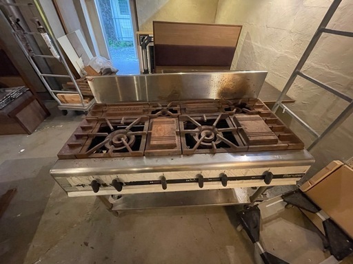 マルゼン業務用ガスコンロ4口タイプ