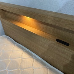 【決まりました】ニトリ　シングルベッド&マットレスの画像