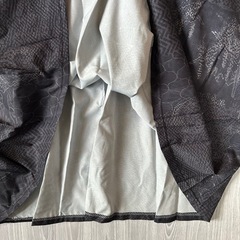 新品　ロングワンピース　総柄　XL　大きい　フレア　黒　ブラック　の画像