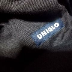 ◆ユニクロ UNIQLO コットンパンツ メンズ 中古品 ブラックの画像