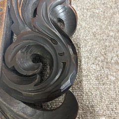 アンティーク 木製 鏡の画像