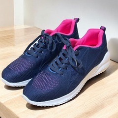【新品】スニーカー 24.5 レディース 厚底 ランニングシュー...